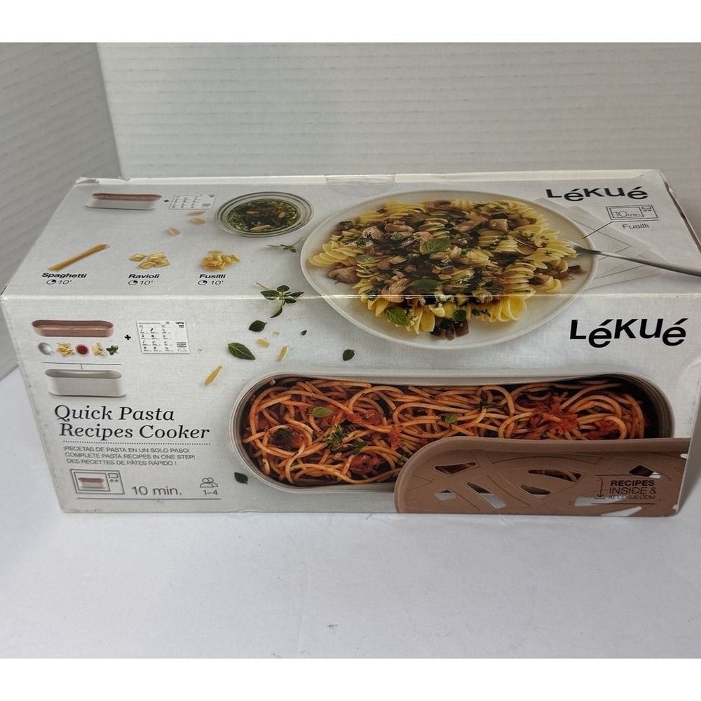 Lekue Microwave Quick Pasta Recipe Cooker New In Box Microwave Cooking